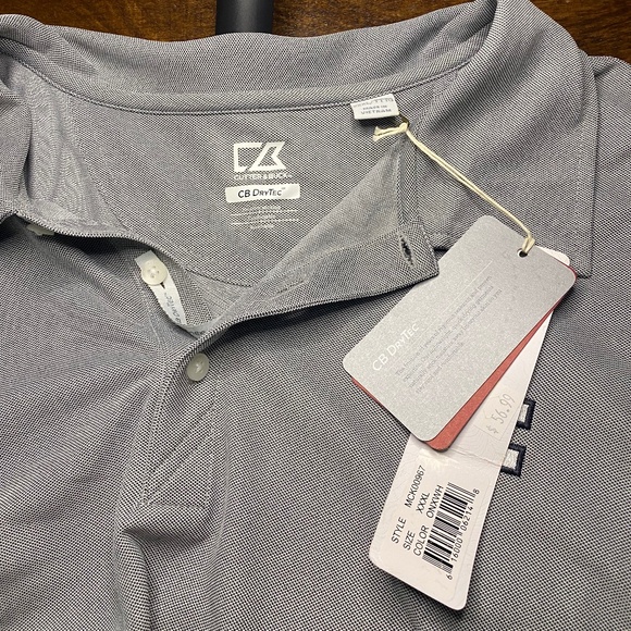 NWT WVU Cutter & Buck Grey Polo- size XXXL - Picture 5 of 7